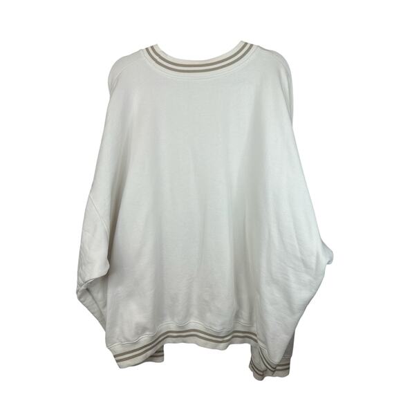 Taylor Swift ‘Tortured Poets Department’ Cream Beige Crewneck Pullover Size 3XL - Picture 2 of 8